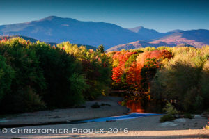 Mt Washington and Mt Adams in fall.