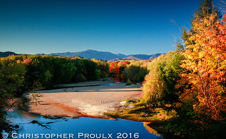 Mt Washington and the Saco River from Conway