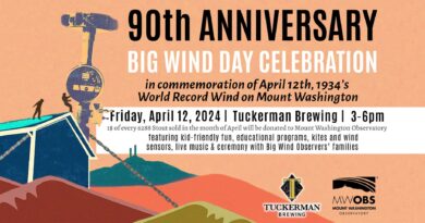 Mount Washington Observatory to Host 90th Anniversary Big Wind Day Celebration April 12th